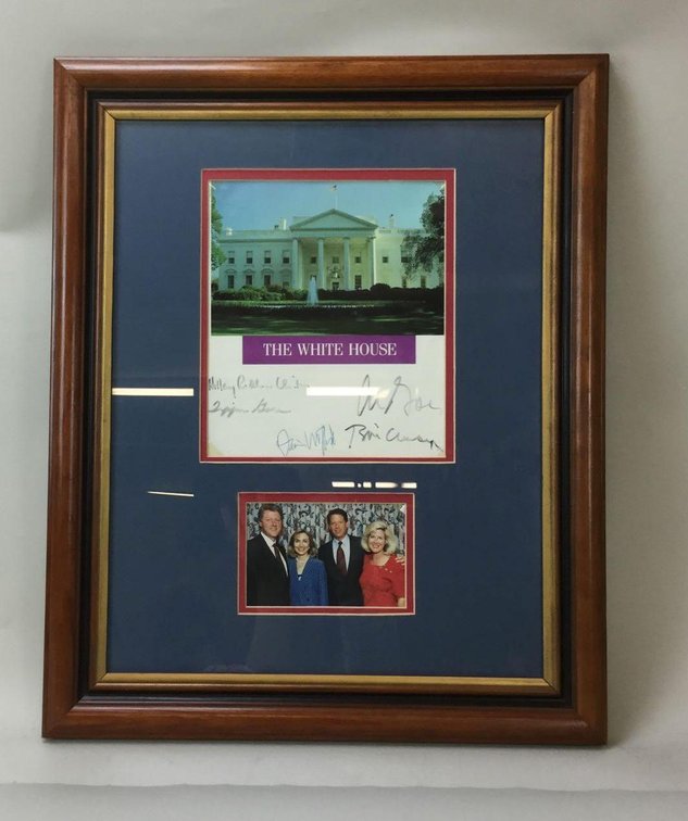 Clinton and Gore autographs