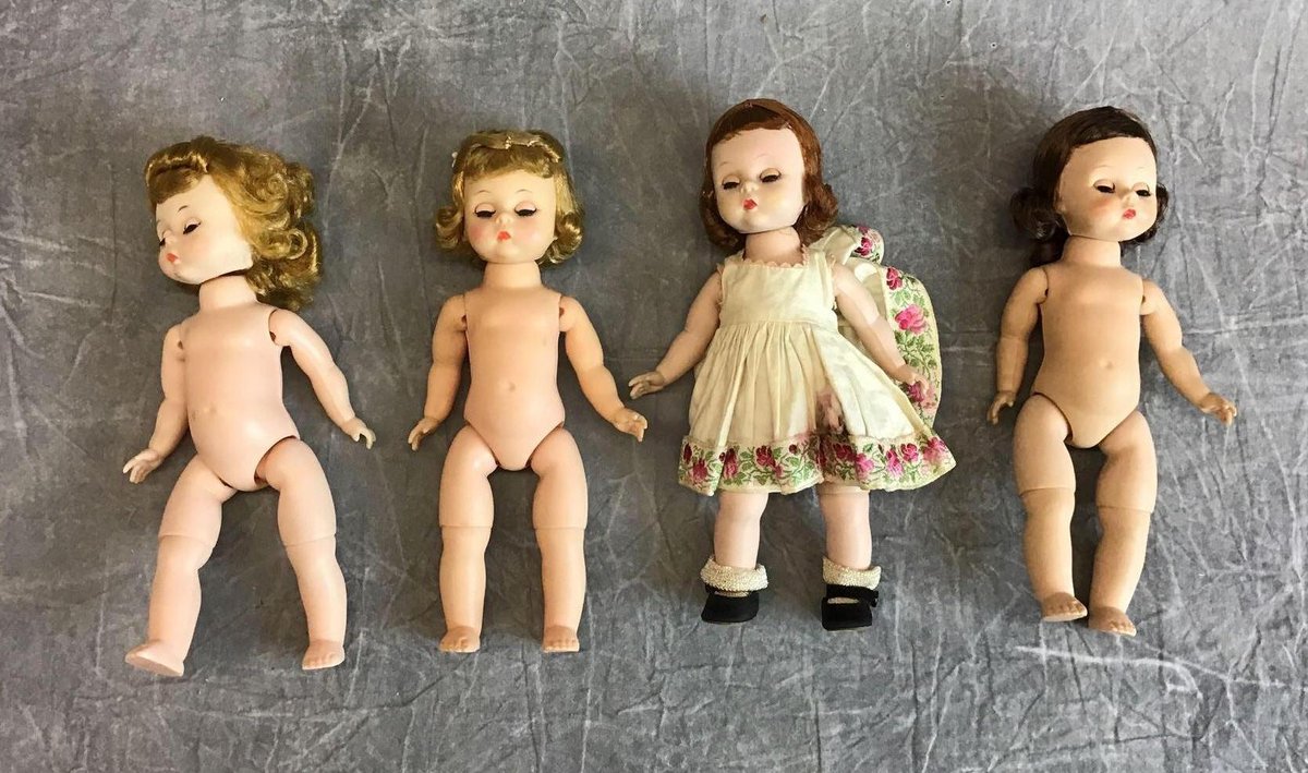 LOT OF MADAME ALEXANDER 8" BKW DOLLS.