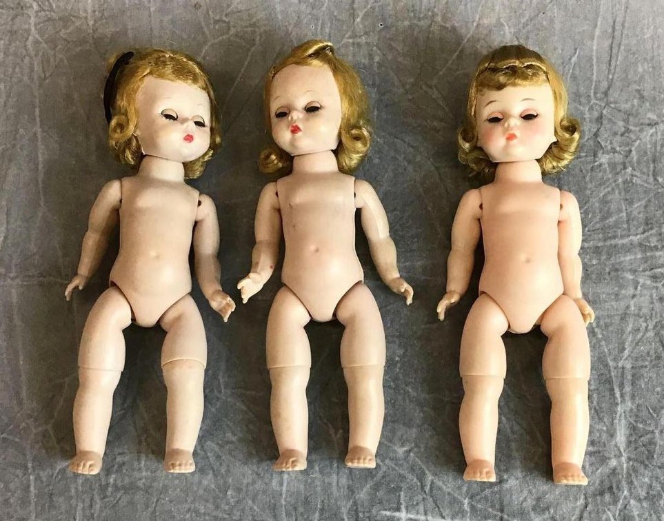 LOT OF MADAME ALEXANDER 8" BKW DOLLS.
