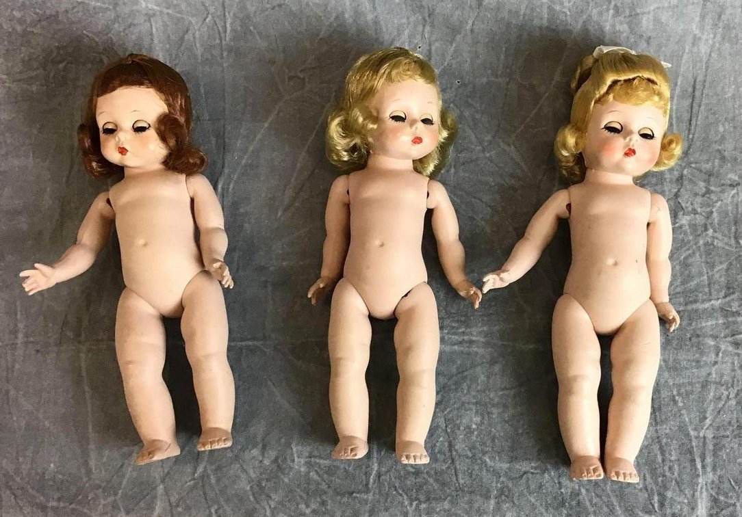 LOT OF MADAME ALEXANDER 8" SL STRUNG DOLLS.