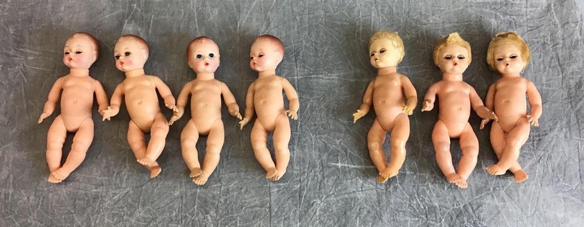 LOT OF MADAME ALEXANDER 8" LITTLE GENIUS/BABY GENIUS DOLS.