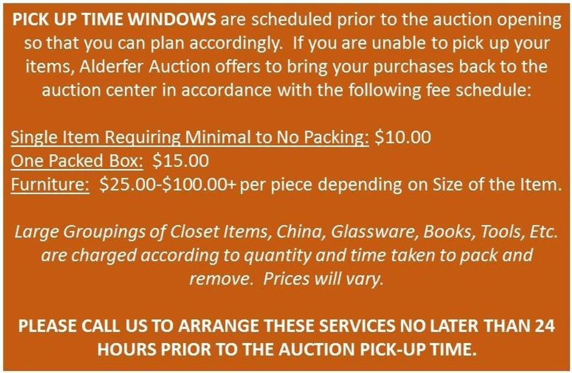 AUCTION TERMS