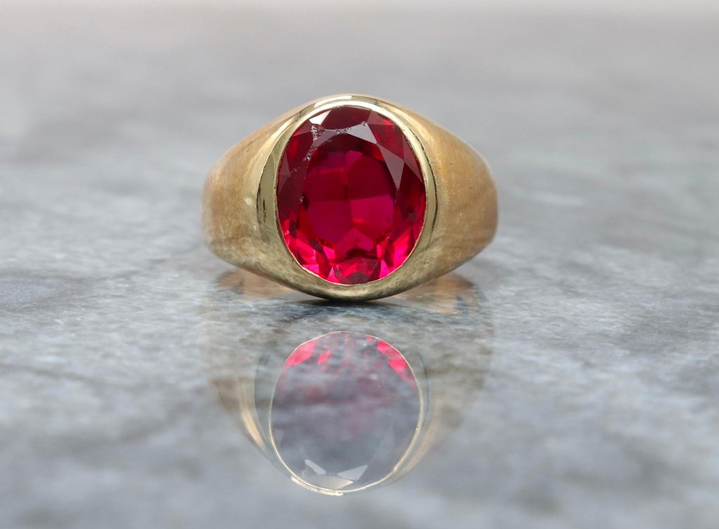 14k Gold and Ruby Ring