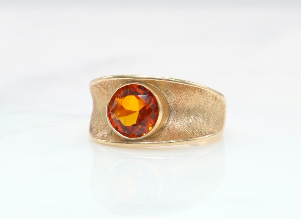 14k Gold and Topaz Ring