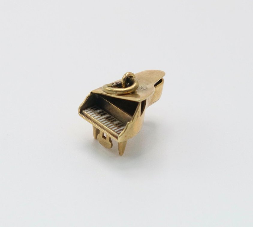 14k Grand Piano Charm
