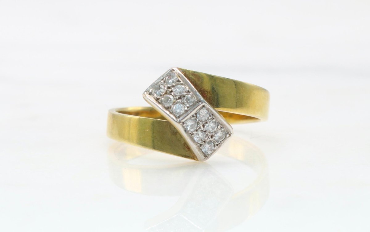 14k Gold and Diamond Ring
