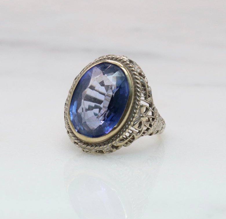 14K Gold Filigree Ring 