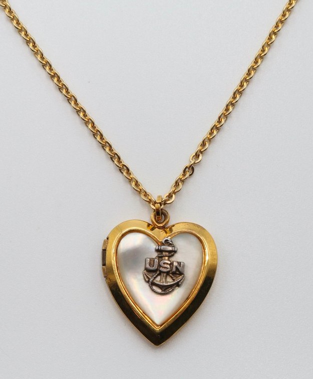 USN Heat Locket on Chain