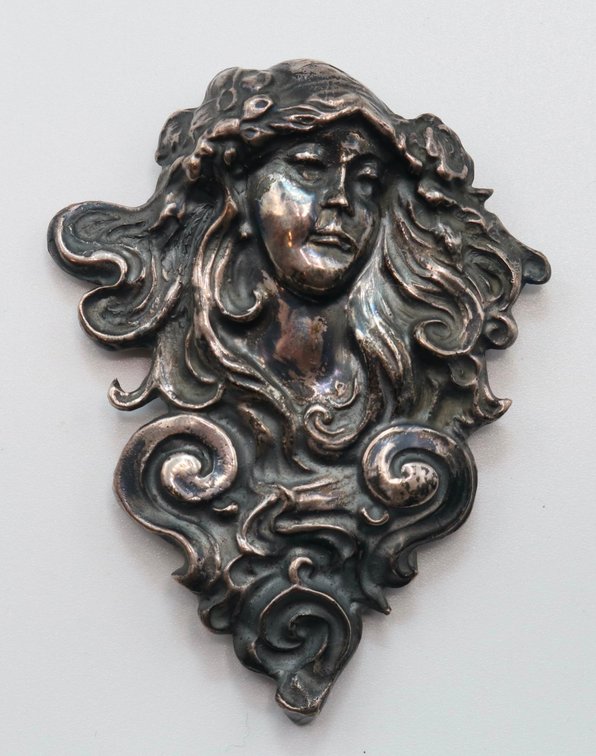 Sterling Silver Art Nouveau Pin/Pendant 