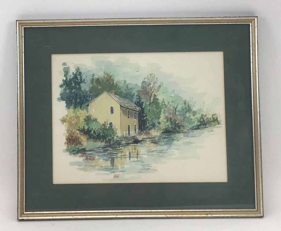 Watercolor of Delaware River