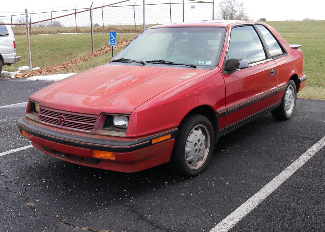 1988 Dodge Shadow Passenger Car, VIN # 1B3CS44E0JN300535