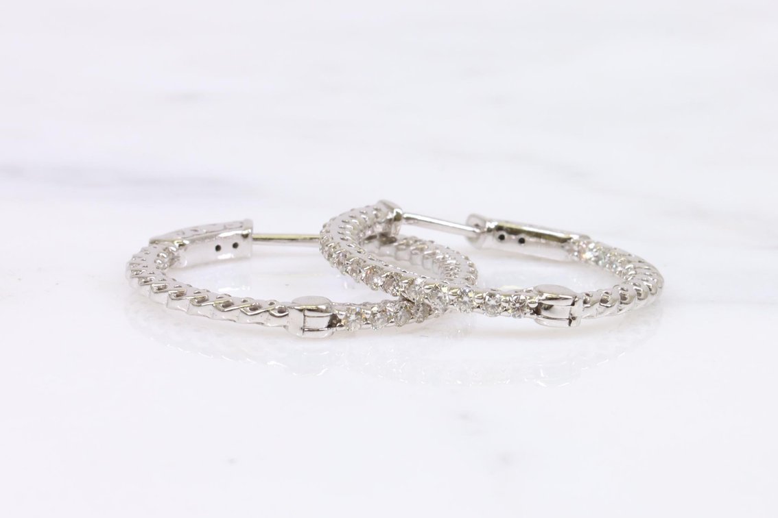 14KW Gold Diamond Earrings