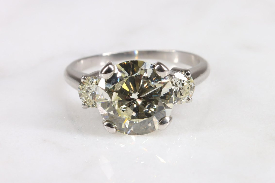 4.83CTW Diamond Platinum Ring