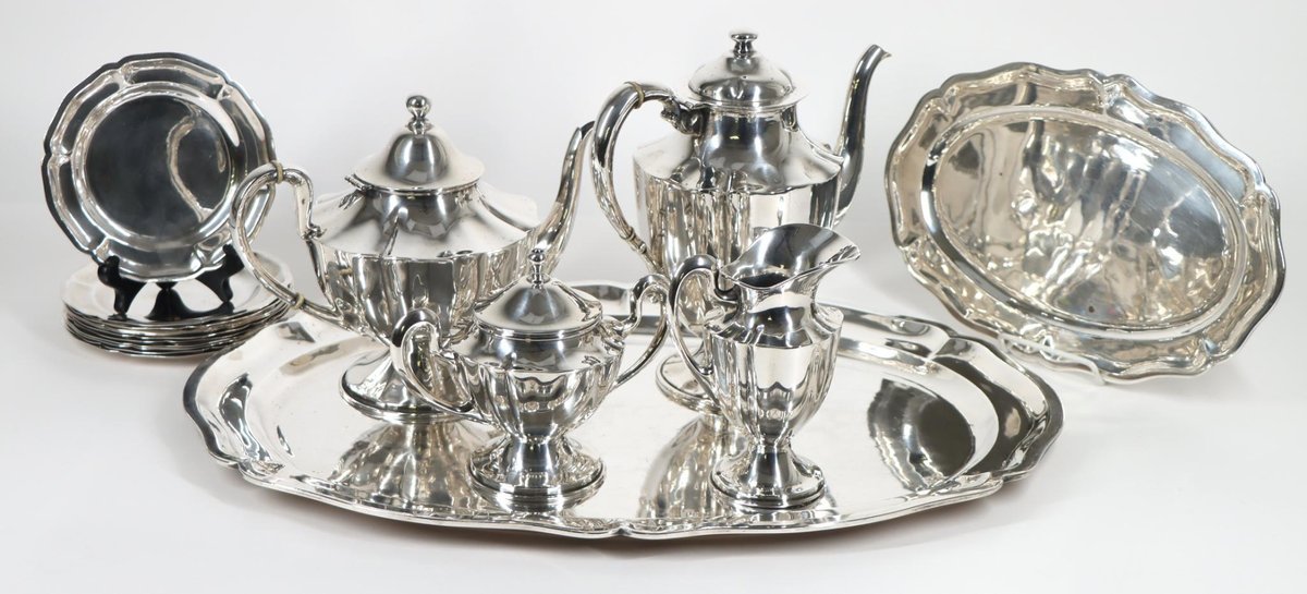 Mexican Sterling Silver Tea & Coffee Service