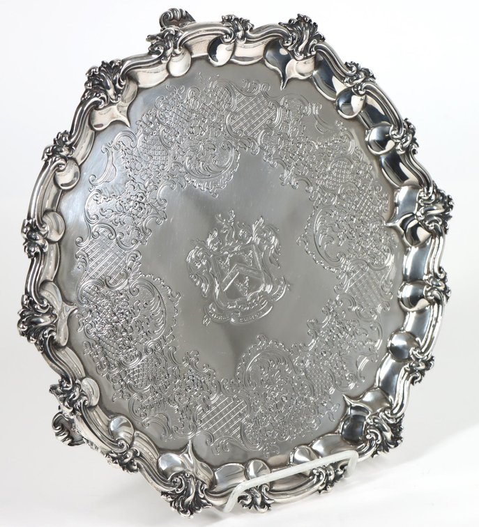 Victorian Sterling Silver Salver