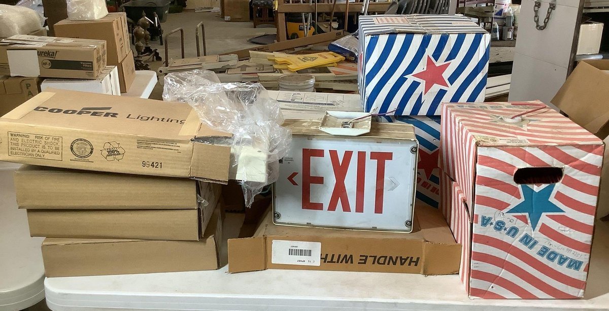 Ventilation Fan, Exit Sign, and Cable