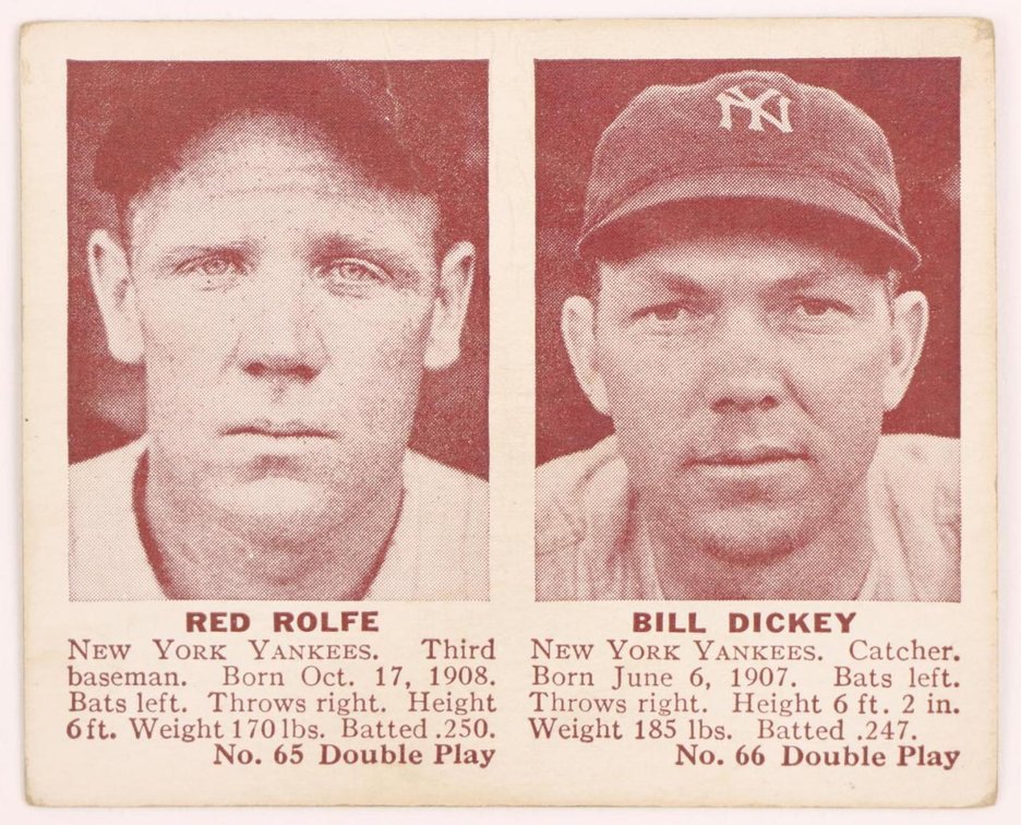 1942 Double Play Bill Dickey baseball card