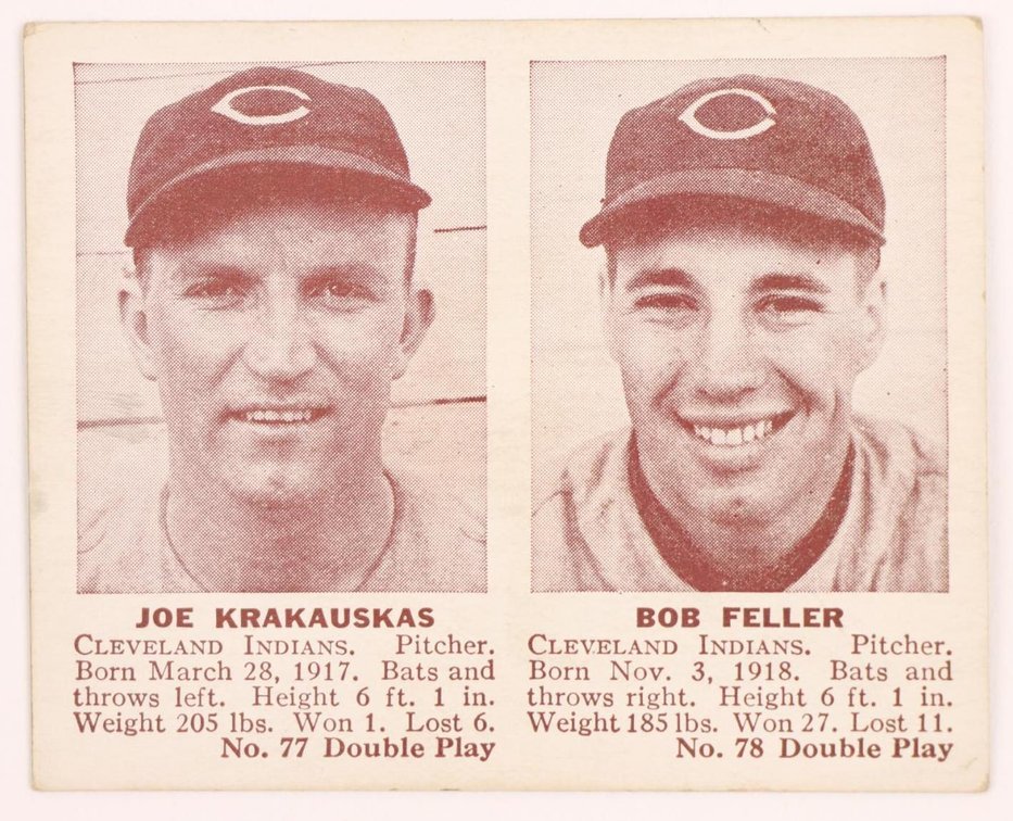 1942 Double Play Bob Feller baseball card