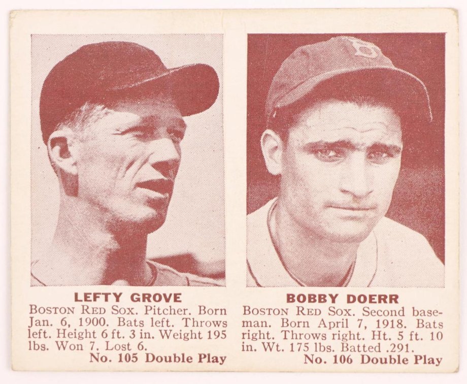 1942 Double Play Lefty Grove baseball card