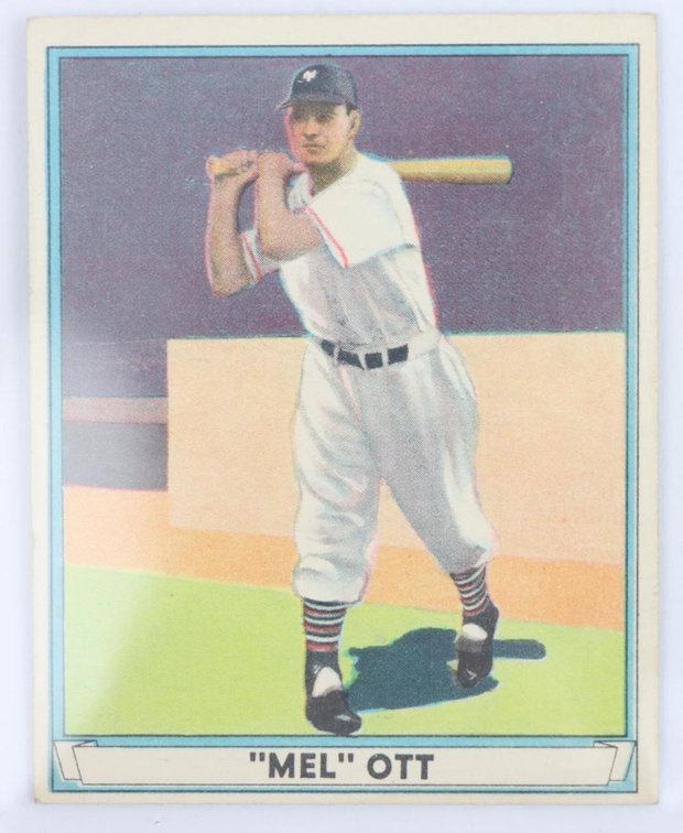 1941 Play Ball Mel Ott baseball card
