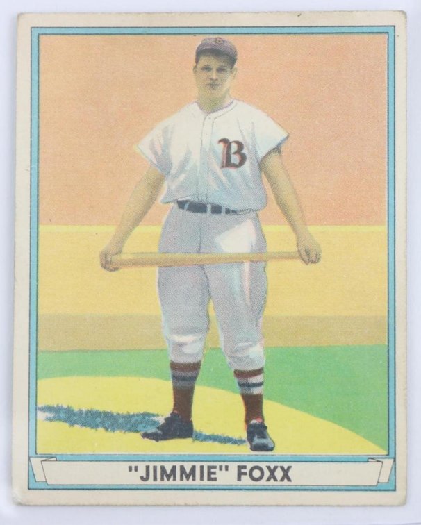 1941 Play Ball Jimmie Fox baseball card