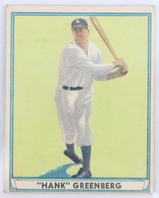 1941 Play Ball Hank Greenberg baseball card