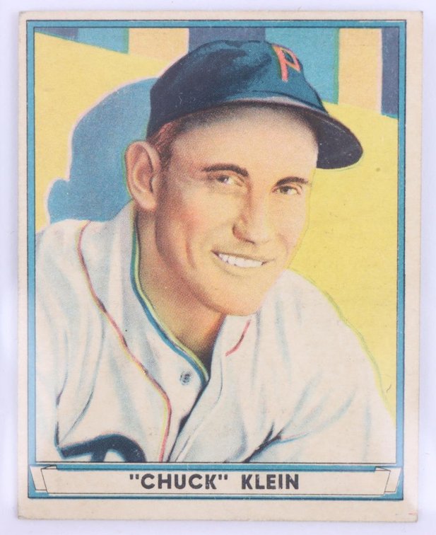 1941 Play Ball Chuck Klein baseball card