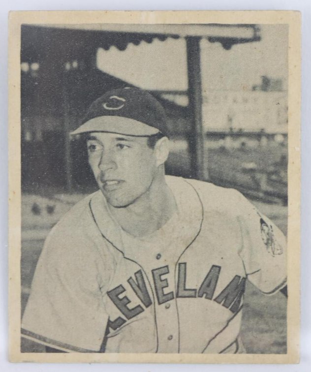 1948 Bowman Bob Feller baseball card
