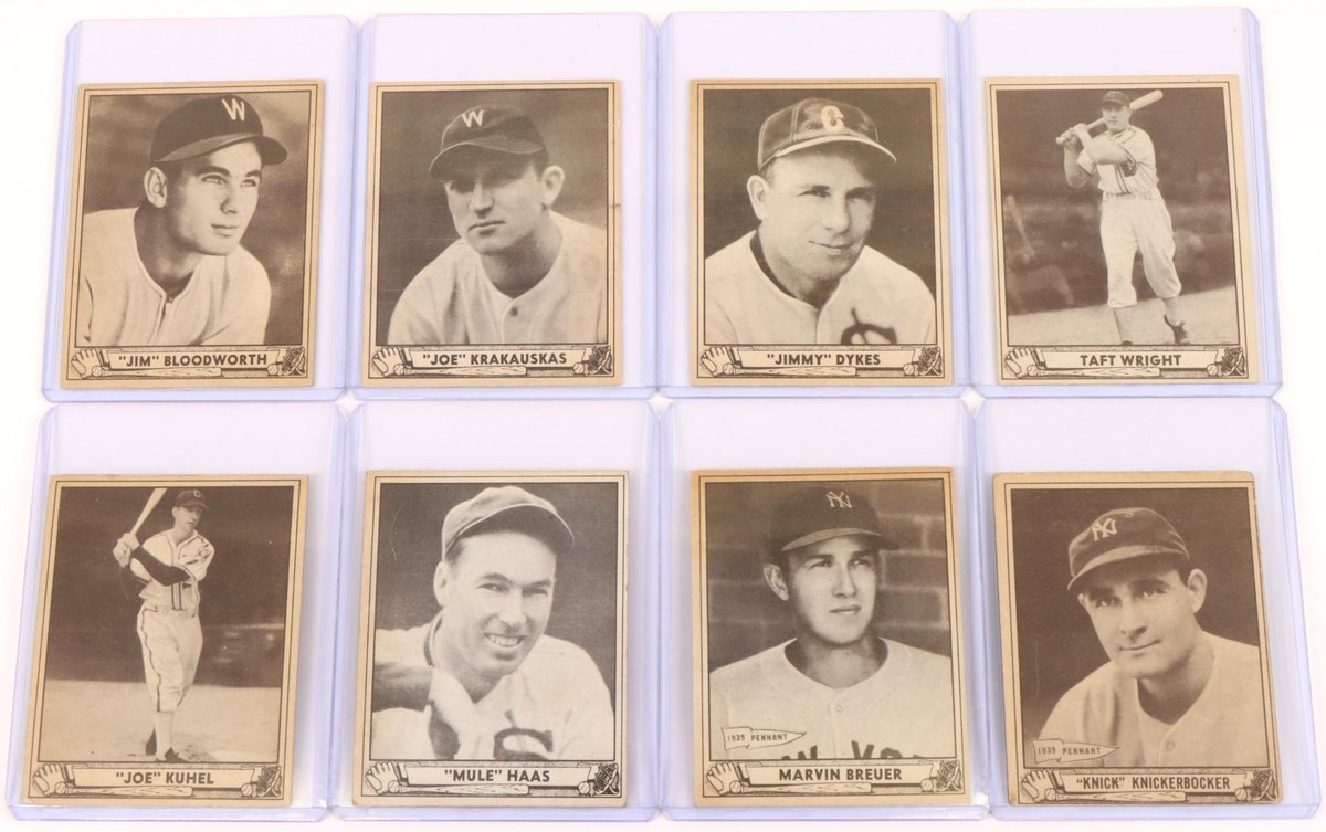 1940 Play Ball baseball cards