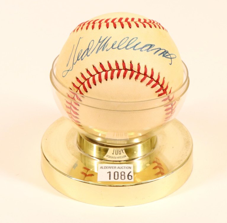 Ted Williams autographed baseball