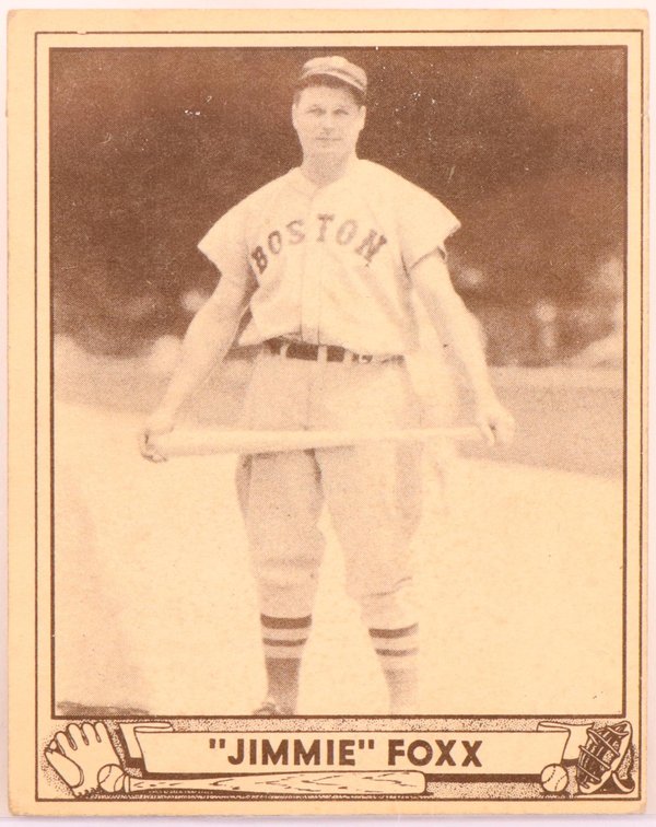 1940 Play Ball Jimmy Foxx baseball card