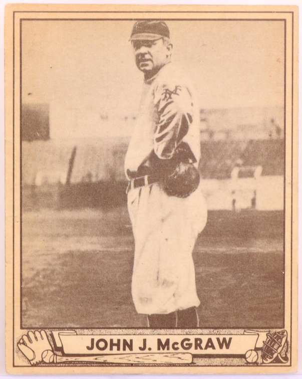 1940 Play Ball John McGraw baseball card
