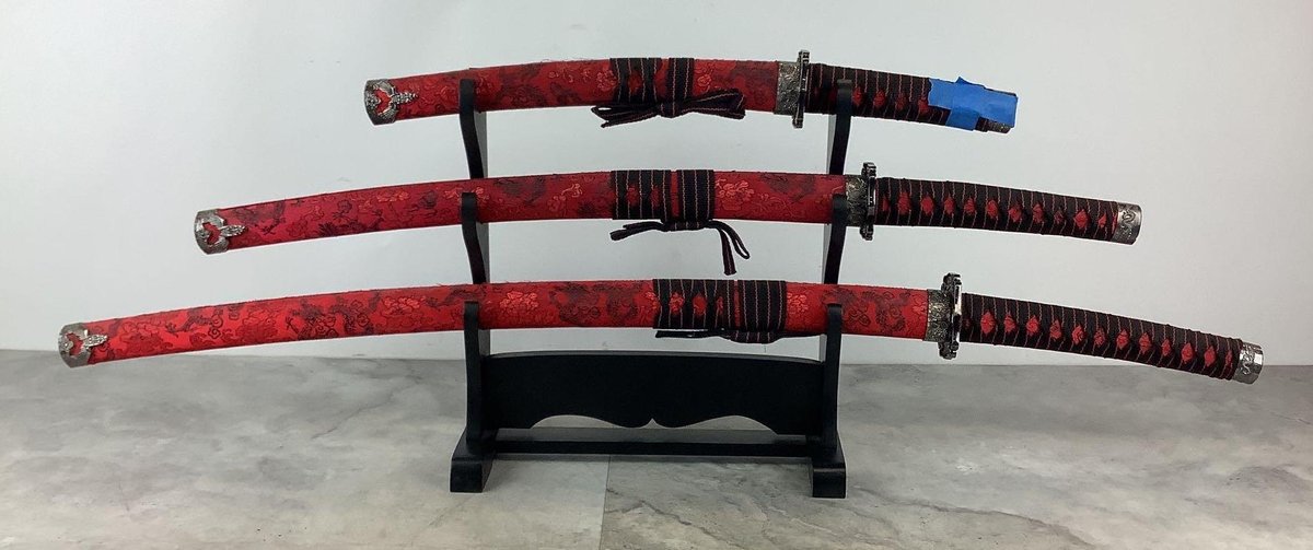 3 Pcs Katana Sword Set
