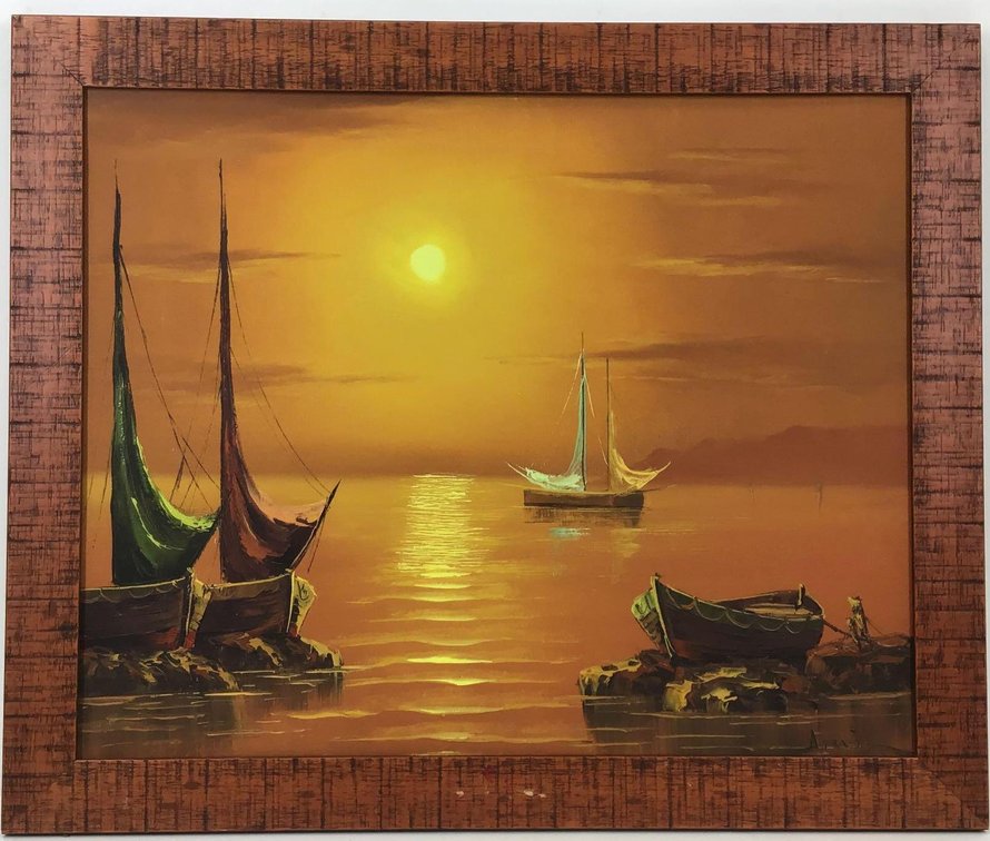 Oil on Canvas, signed