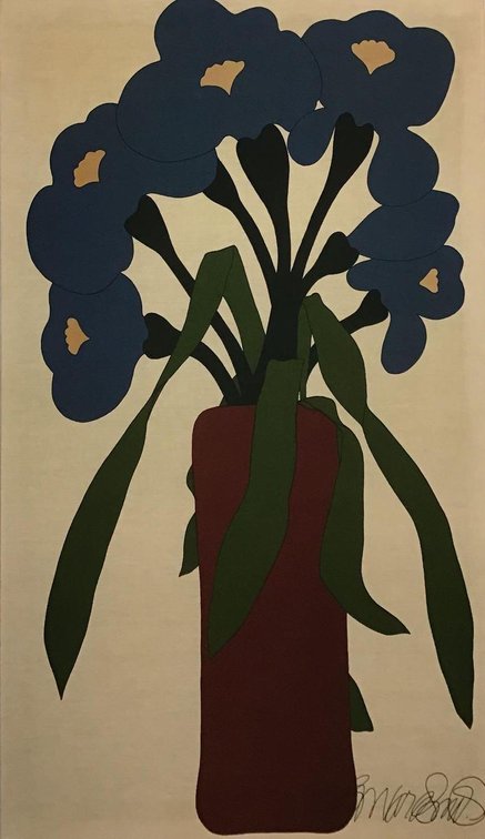 Oil on Fabric, signed 