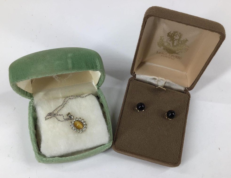 14K Necklace and Earrings