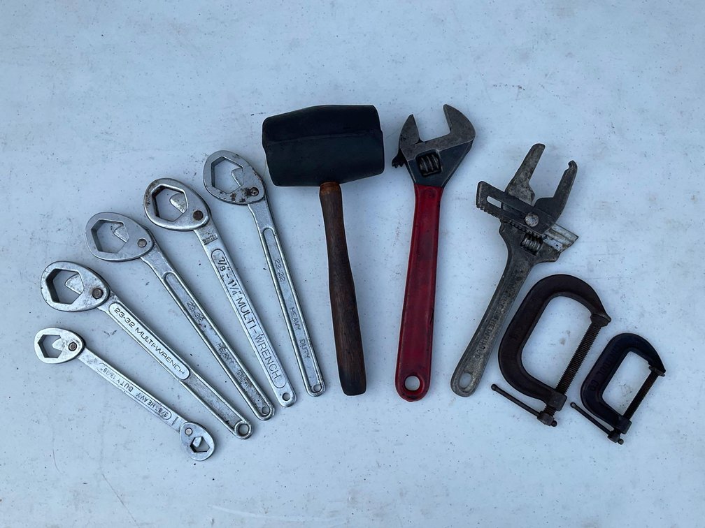 Wrenches, Clamps & Rubber Mallet