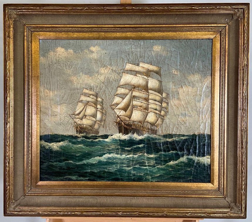 Oil on Canvas, signed 
