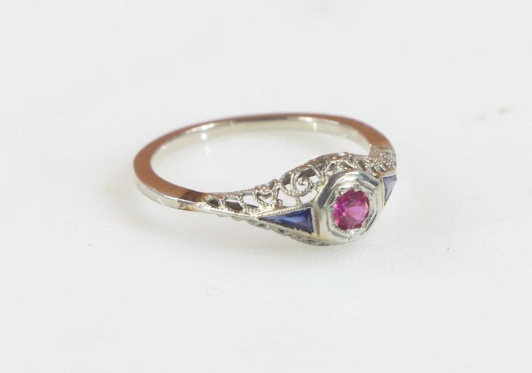 18K, 10K Gold Sapphire Ring