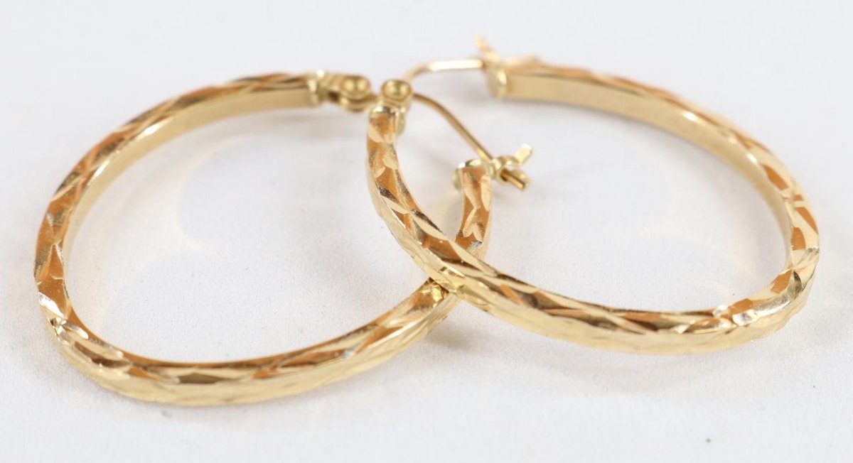 14KY Gold Hoop Earrings
