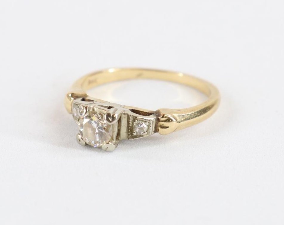 14K Gold Diamond Ring