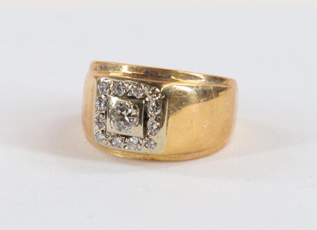 18KY Gold Diamond Ring 