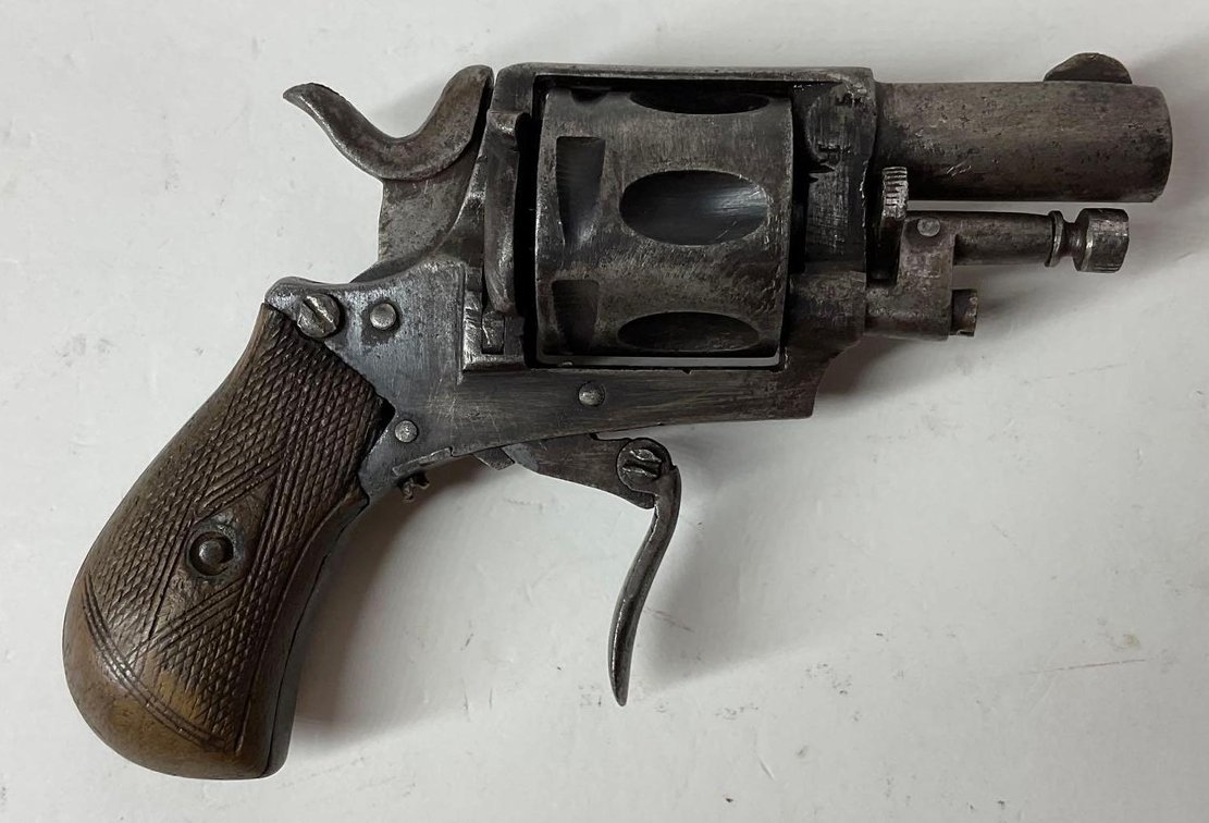 Antique Belgian Folding Trigger Revolver