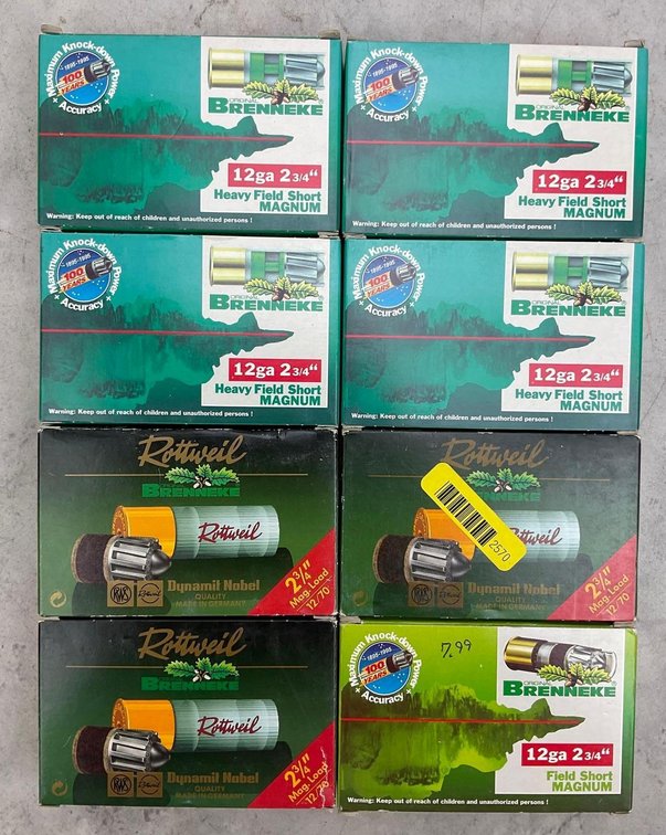 12Ga Brenneke Slugs Assorted