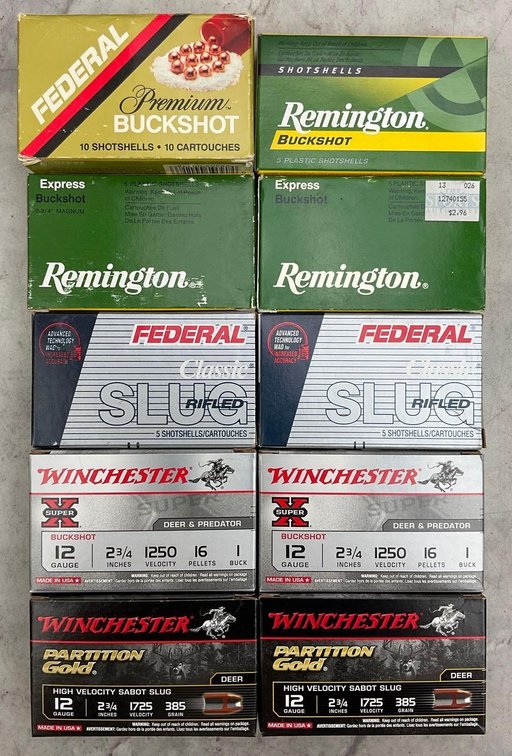 12Ga Slugs And Buckshot Assorted