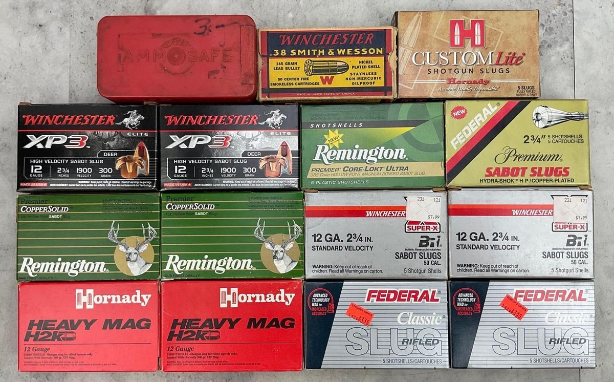 12Ga Slugs And Pistol Ammo Assorted