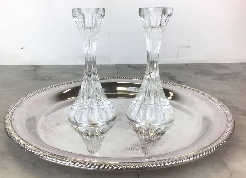 Candlesticks and Tray