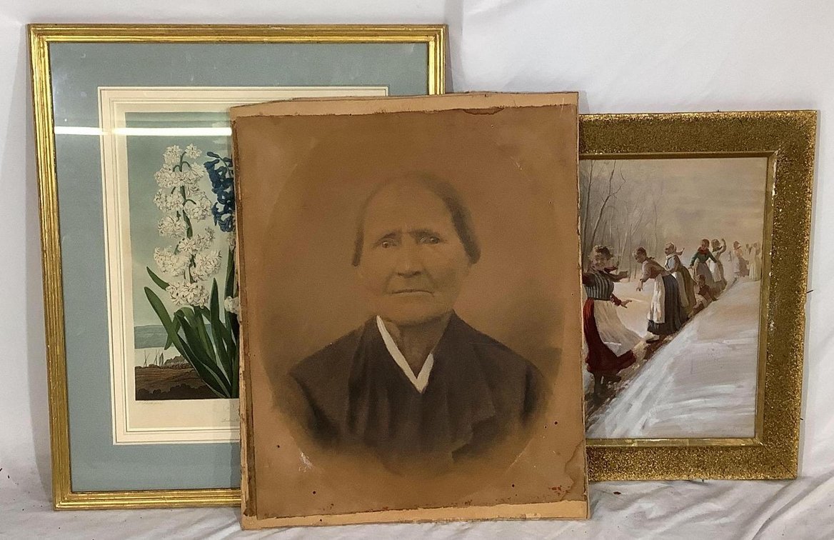 Portrait and Framed Artwork