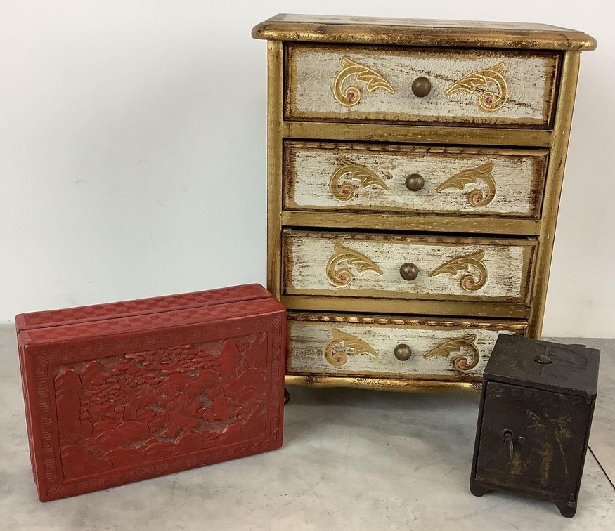 Jewelry Boxes & Cast Metal Bank