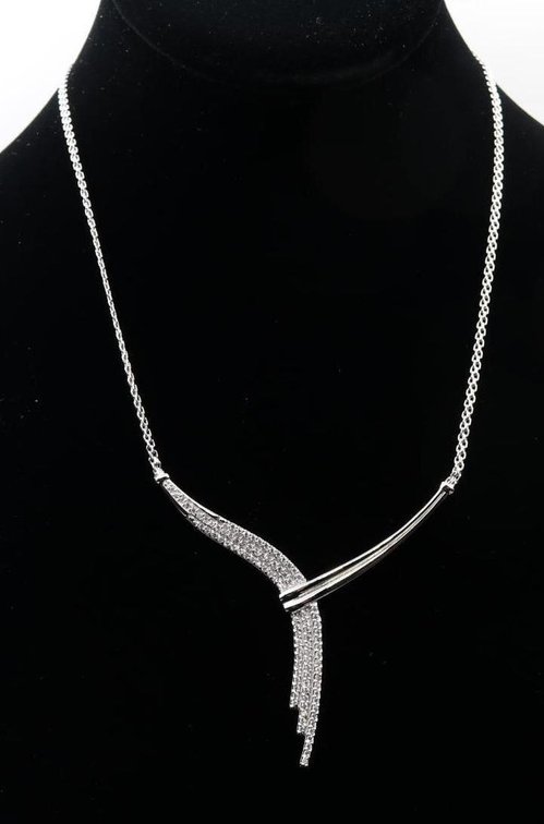 Sterling Silver CZ Necklace